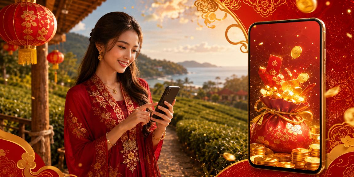 Pengguna Malaysia membuat deposit bonus permainan di kawasan Langkawi